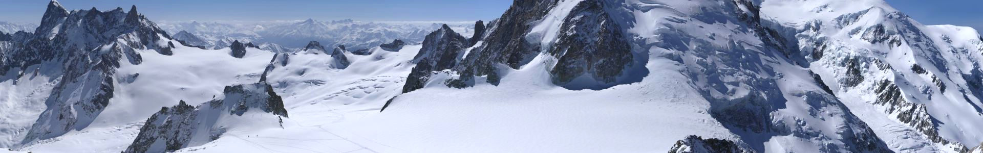 Vue sur le Mont-Blanc (4810m), France
